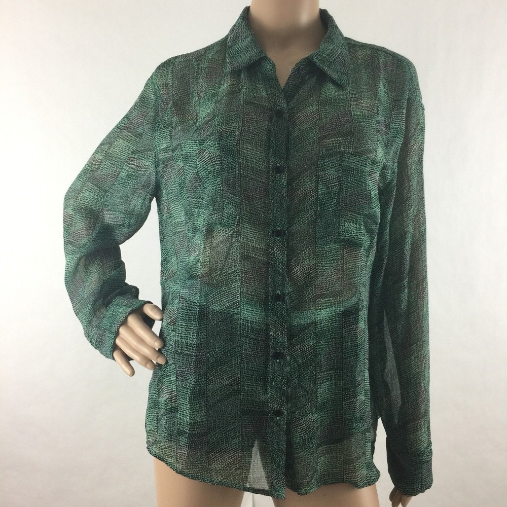 Mossimo Long Skeeve Sheer Top